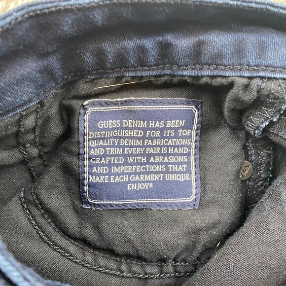Guess Women's Vintage Jeans Size 26 Kate Bootcut Blue Denim Frayed Hem Casual - Picture 11 of 16